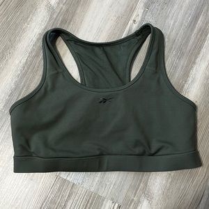 Navy Green Sports Bra
